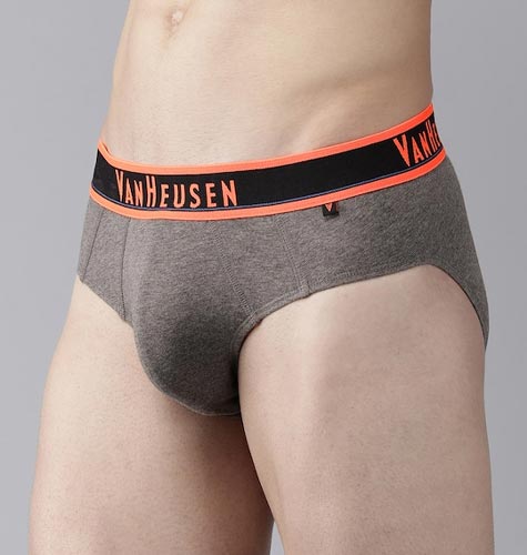 Men Solid Neon Elasticized Waistband Ultra Soft Briefs IHQEBR1CCMN10013